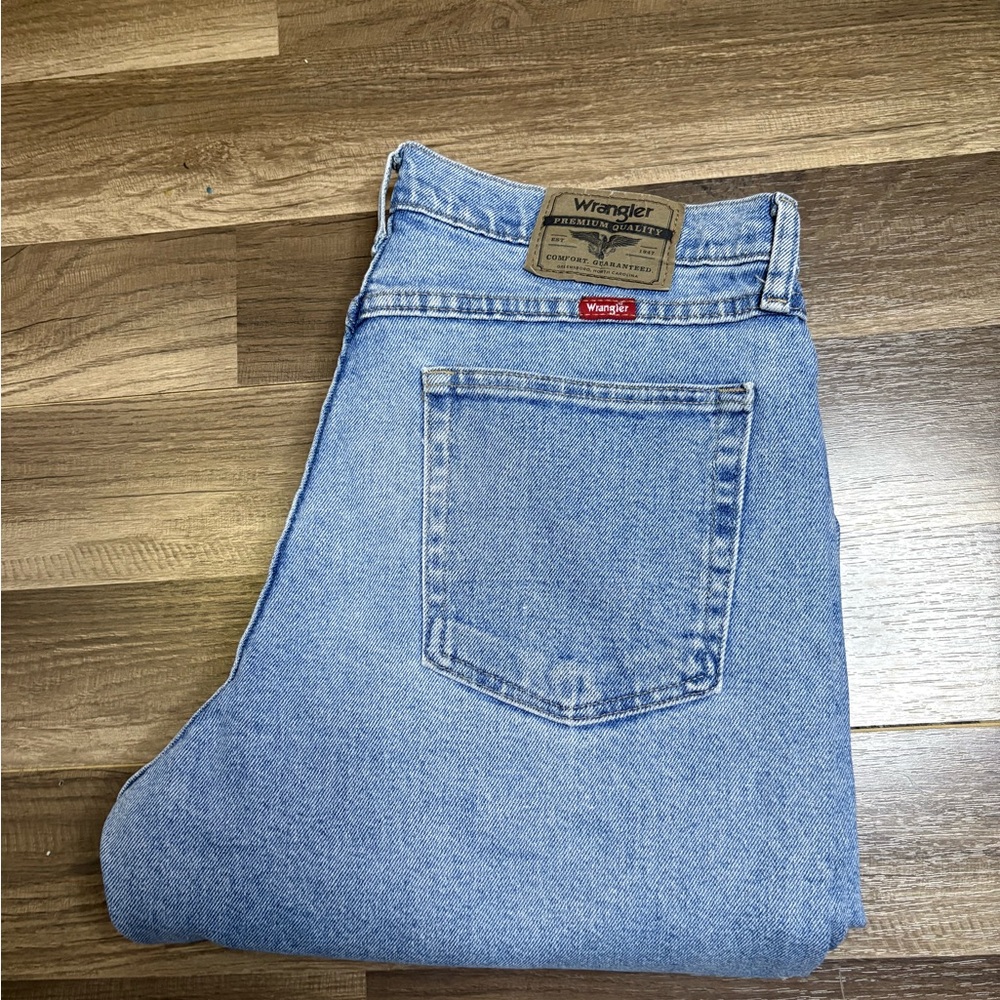 Wrangles Five Star Men's Jeans - Dark Stonewash, Size 34 x 32